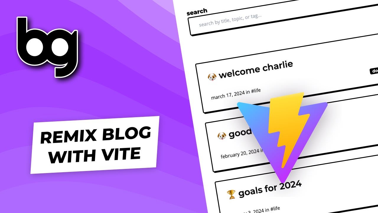 💿 remix blog with vite