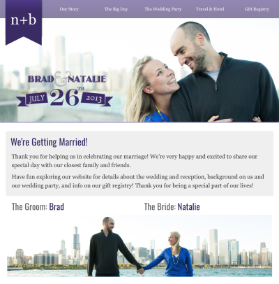 Wedding website WordPress theme