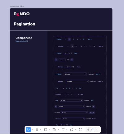 Pando Figma UI-kit upgrades