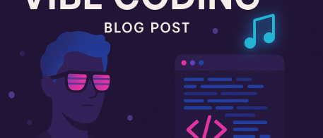 This image was created by ChatGPT with the prompt 'Create a cool looking, minimal hero image for a blog post about vibe coding'