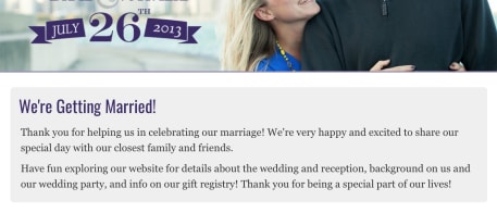 Wedding website WordPress theme