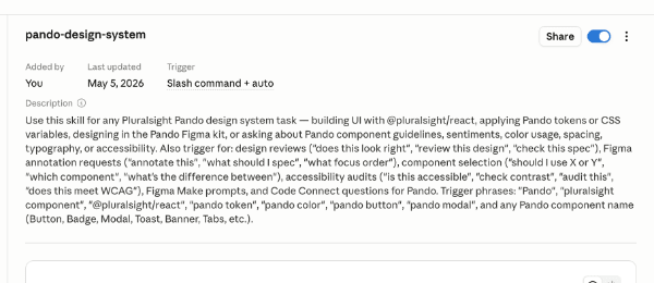 The Pando Design System Claude skill