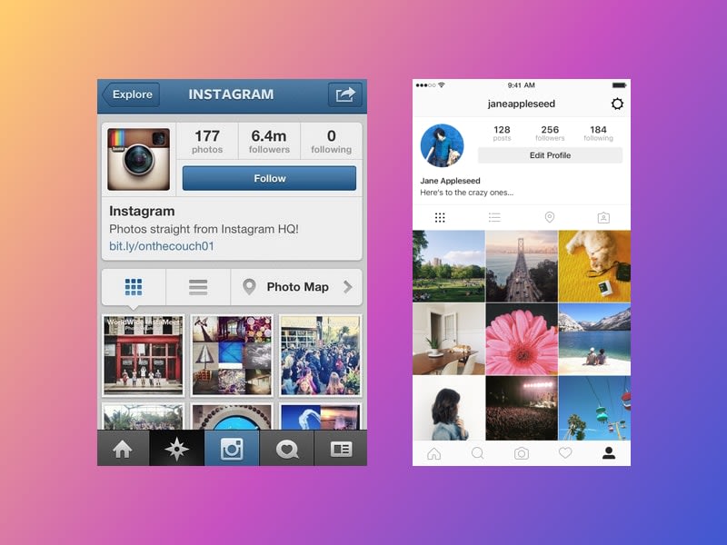 Flat Design Instagram