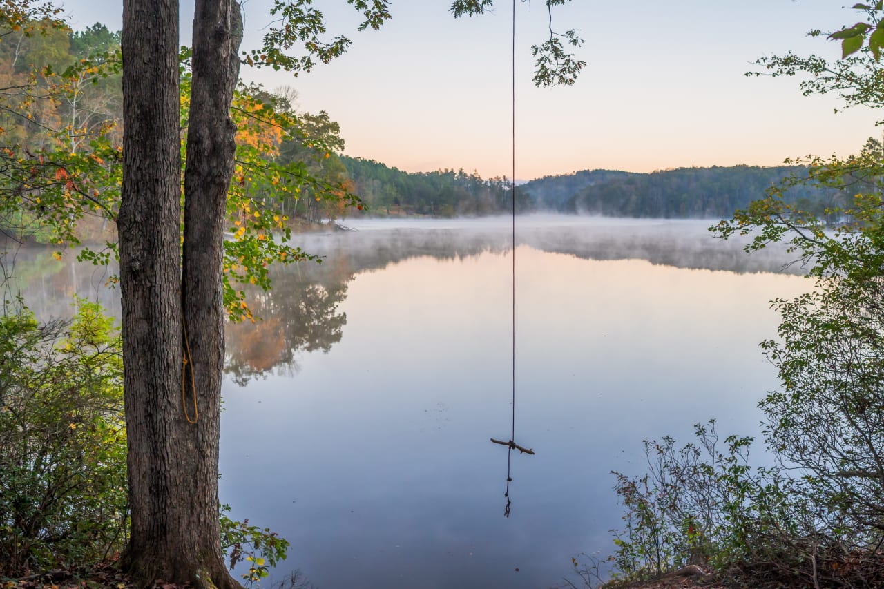 Lake Issaqueena in the Clemson Experimental Forest.  