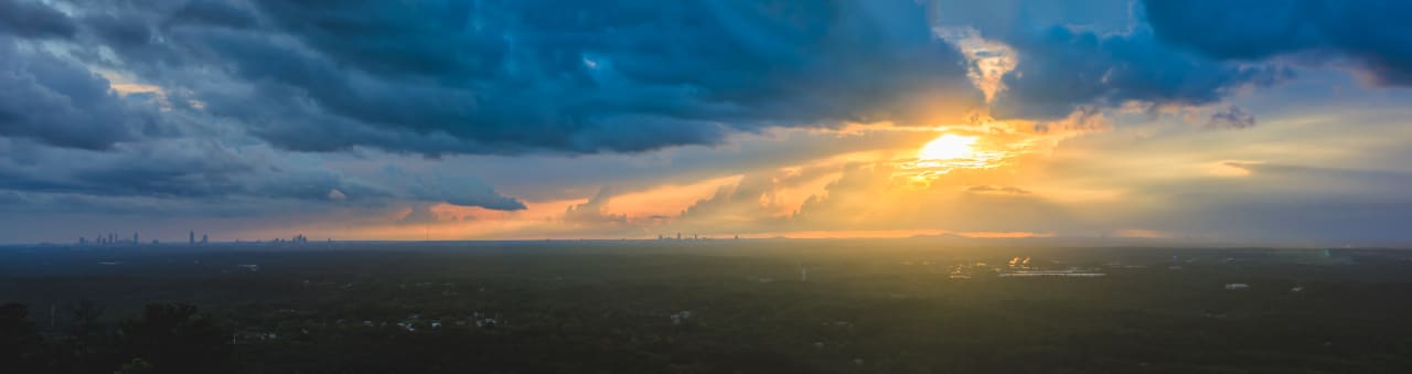 Remnants of Cindy Over Atlanta