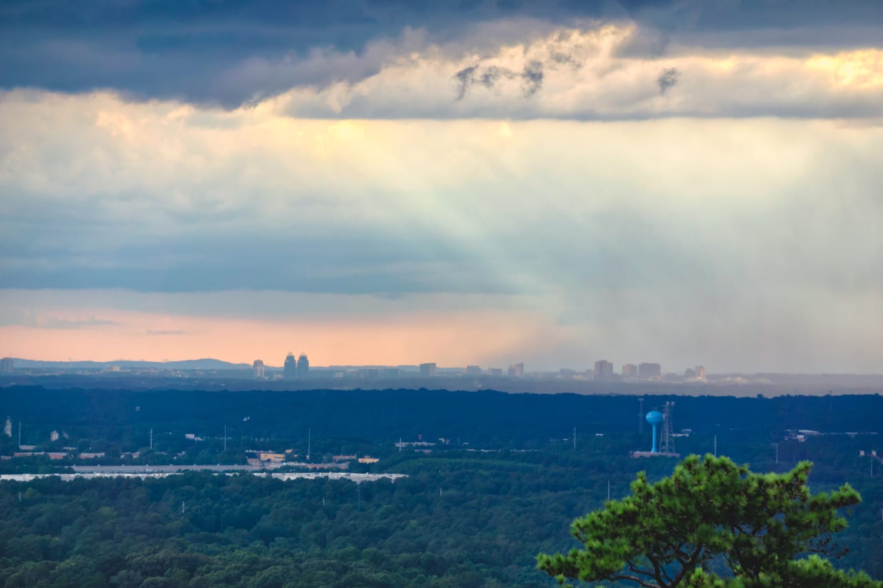 Tonight's storm over Sandy Springs (July 17, 2017)