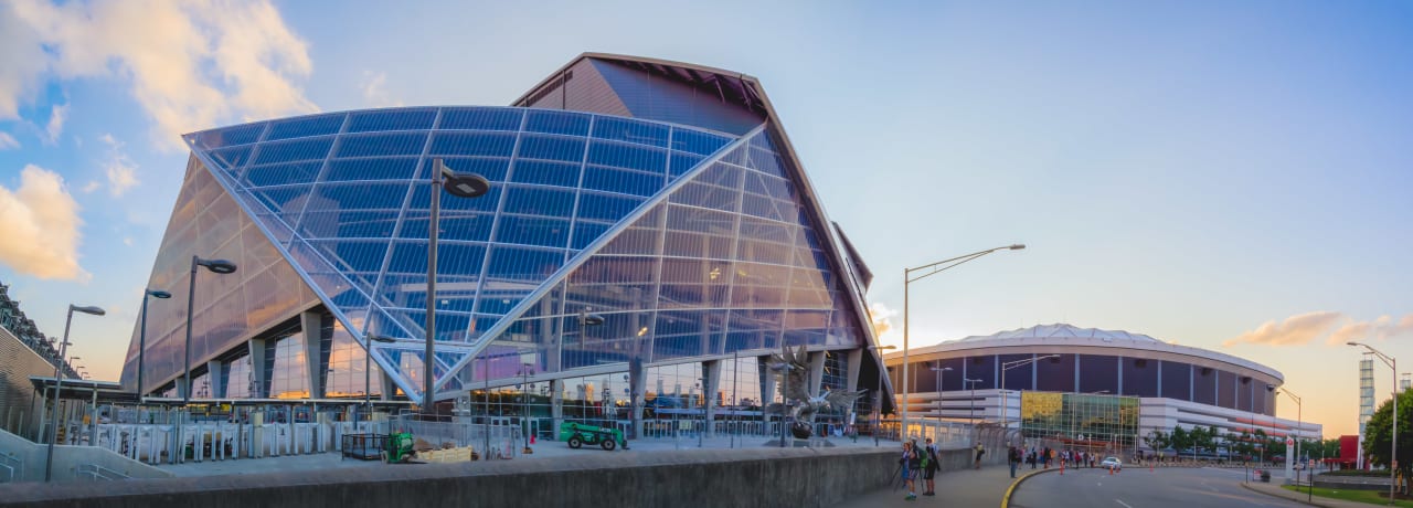 Mercedes-Benz Stadium and the Georgia Dome