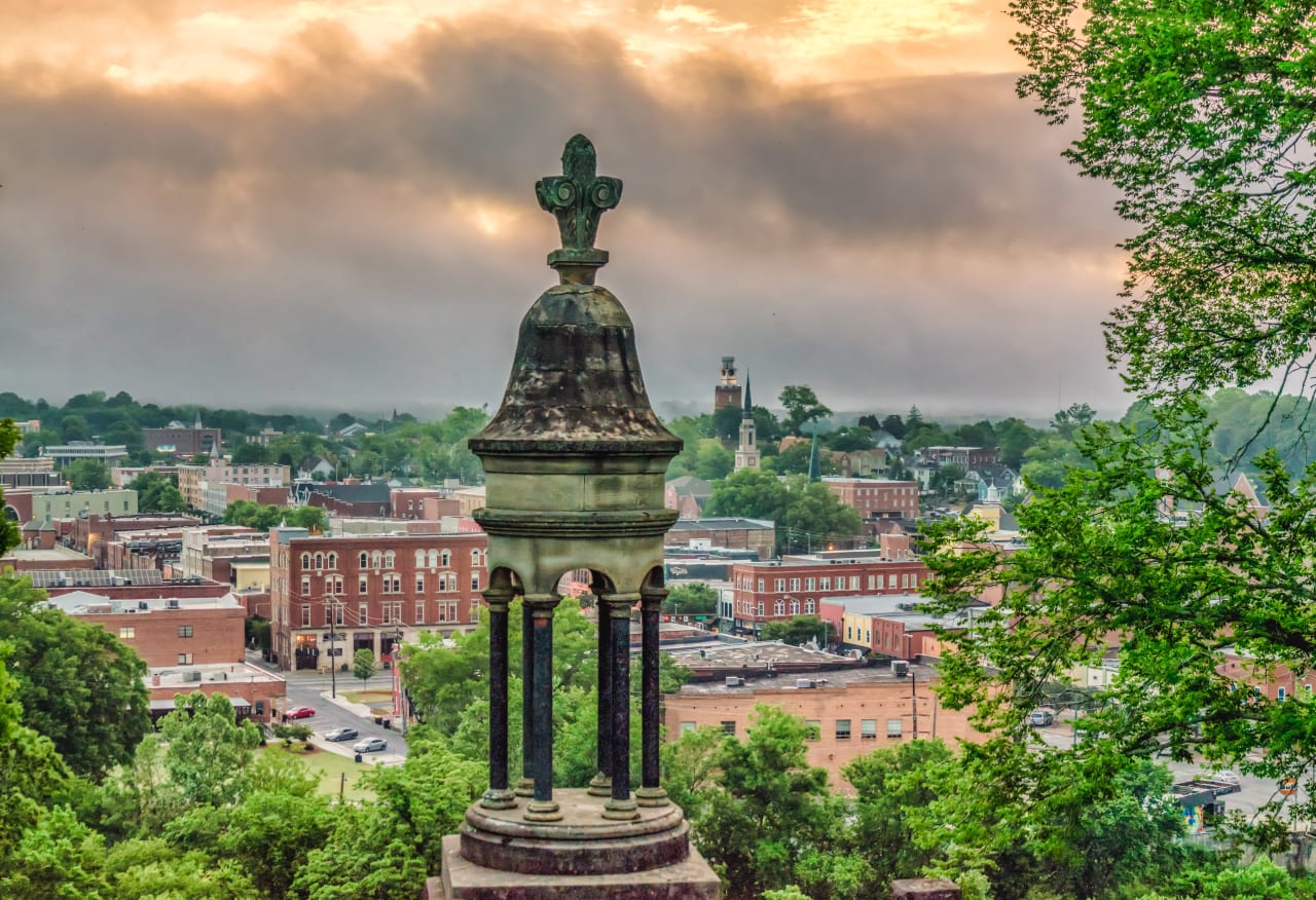 From the top of Myrtle Hill in Rome, GA  