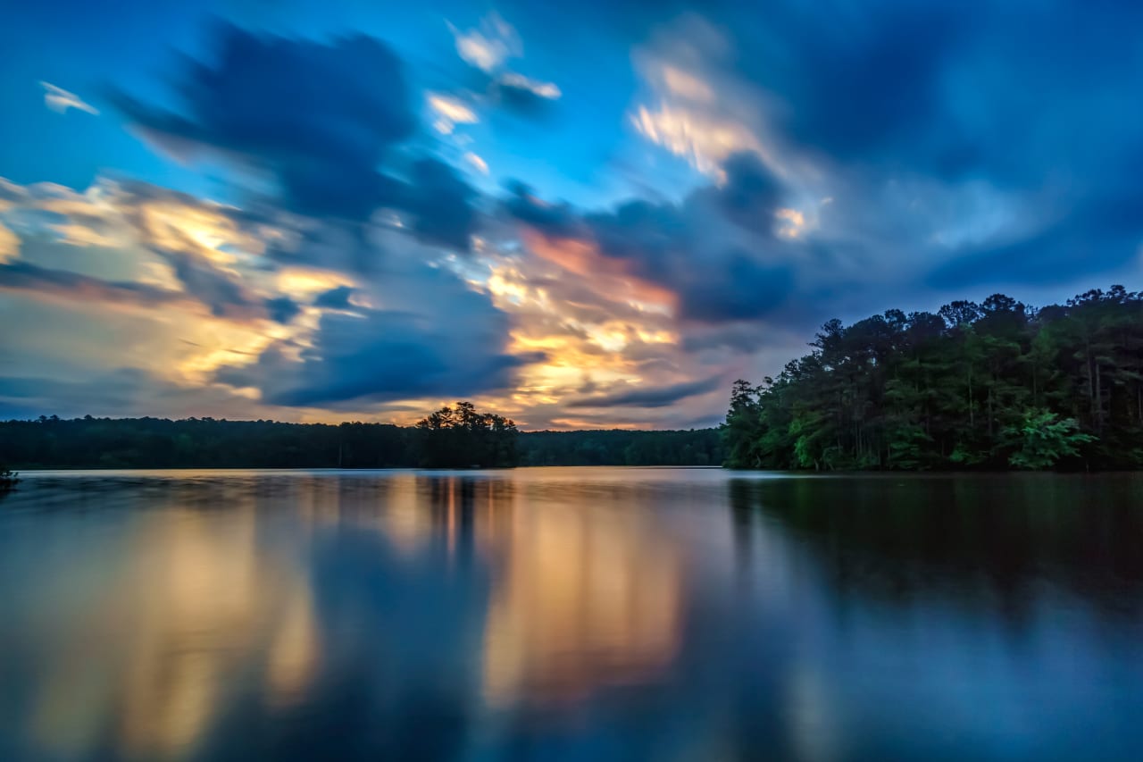 Long Reflections 
20s exp at sunrise on 2016-06-02