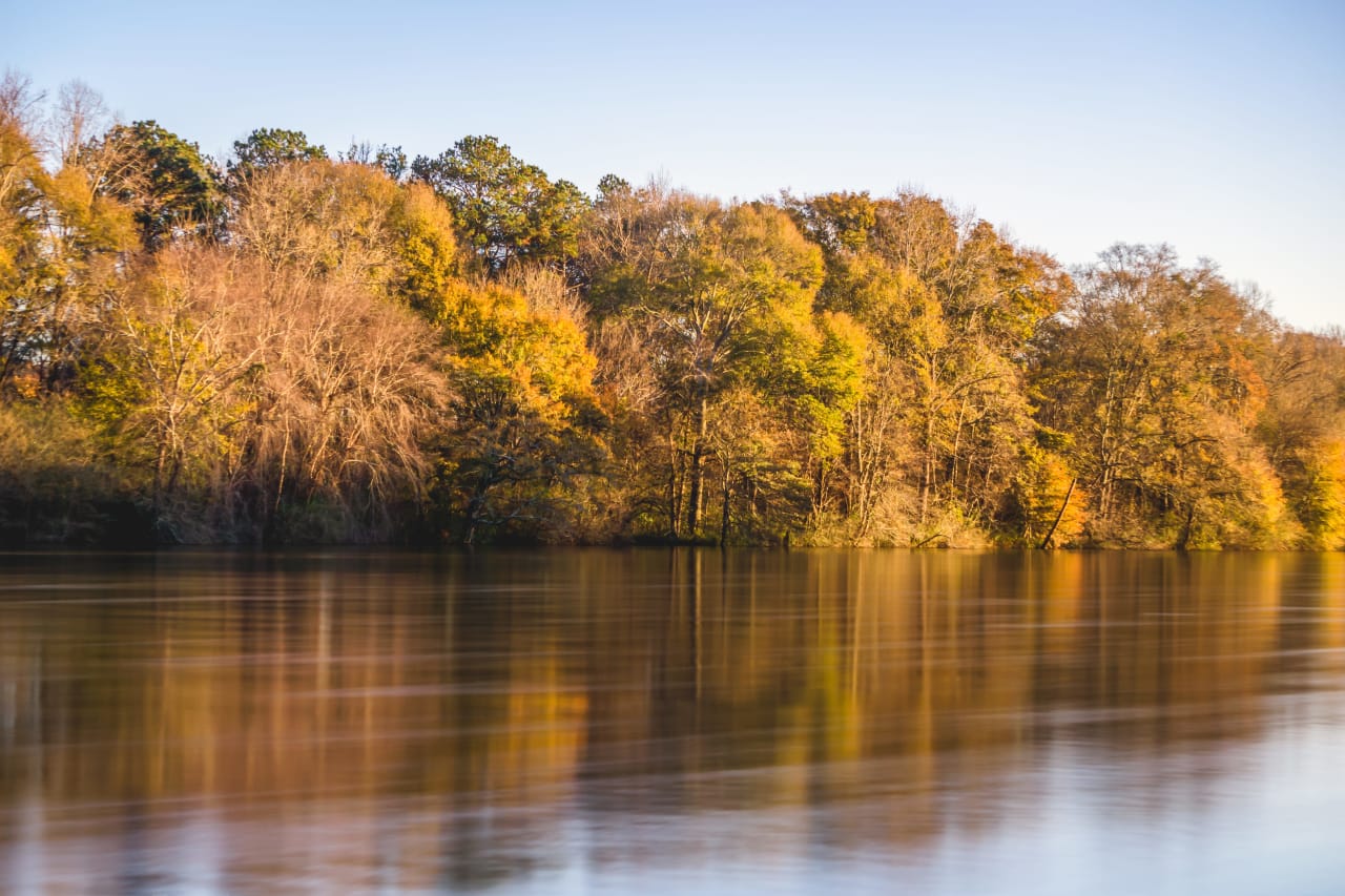 The Chattahoochee at the Roswell Riverwalk. (80s exposure)