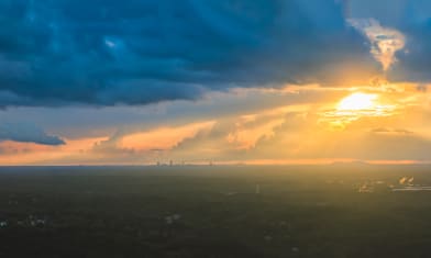 Remnants of Cindy Over Atlanta