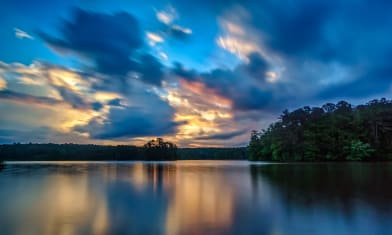 Long Reflections 
20s exp at sunrise on 2016-06-02