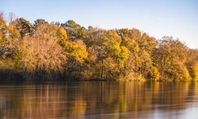 The Chattahoochee at the Roswell Riverwalk. (80s exposure)