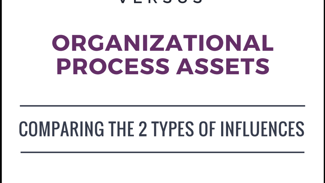 Enterprise Environmental Factors vs Organizational Process Assets