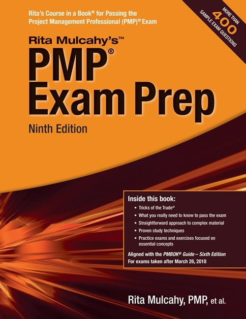 Rita Mulcahy PMP Exam Prep Ninth Edition Cover