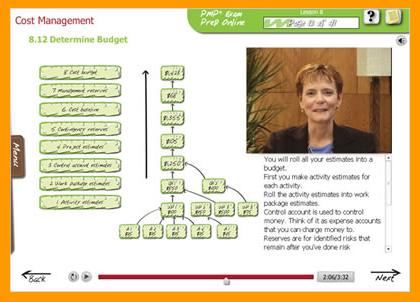 Review of all-in-one PMP Exam Prep Online Course from Rita Mulcahy, the author of the best-selling PMP Exam Prep Study Guide based on the PMBOK Guide.