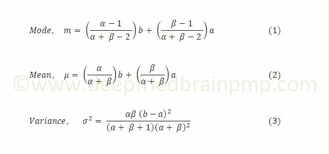 Formula for Mean, Mode and Variance
