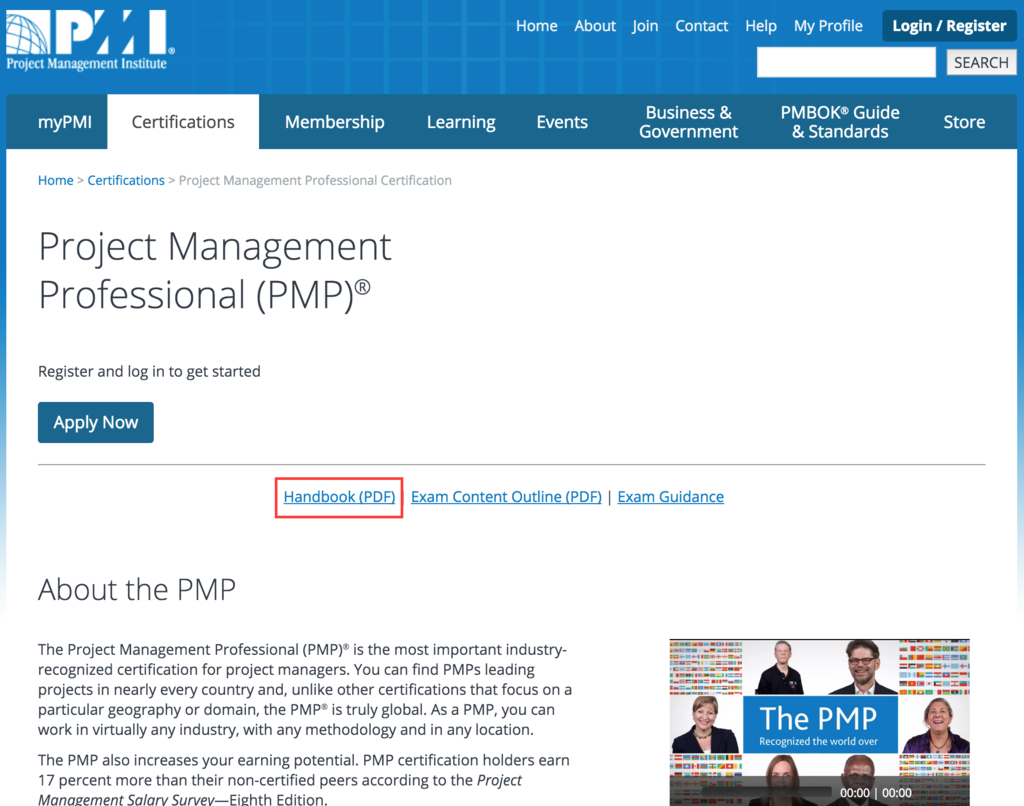 PMI PMP Handbook is Out of Date