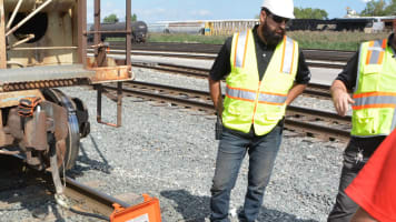 The Brake-Boss Portable in the field.