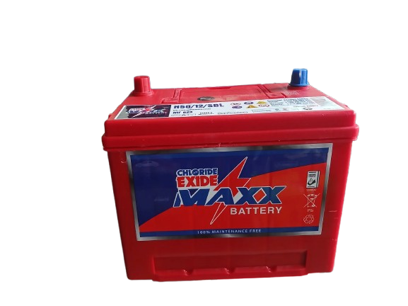 Chloride exide maxx battery N50/12/SBL tyre