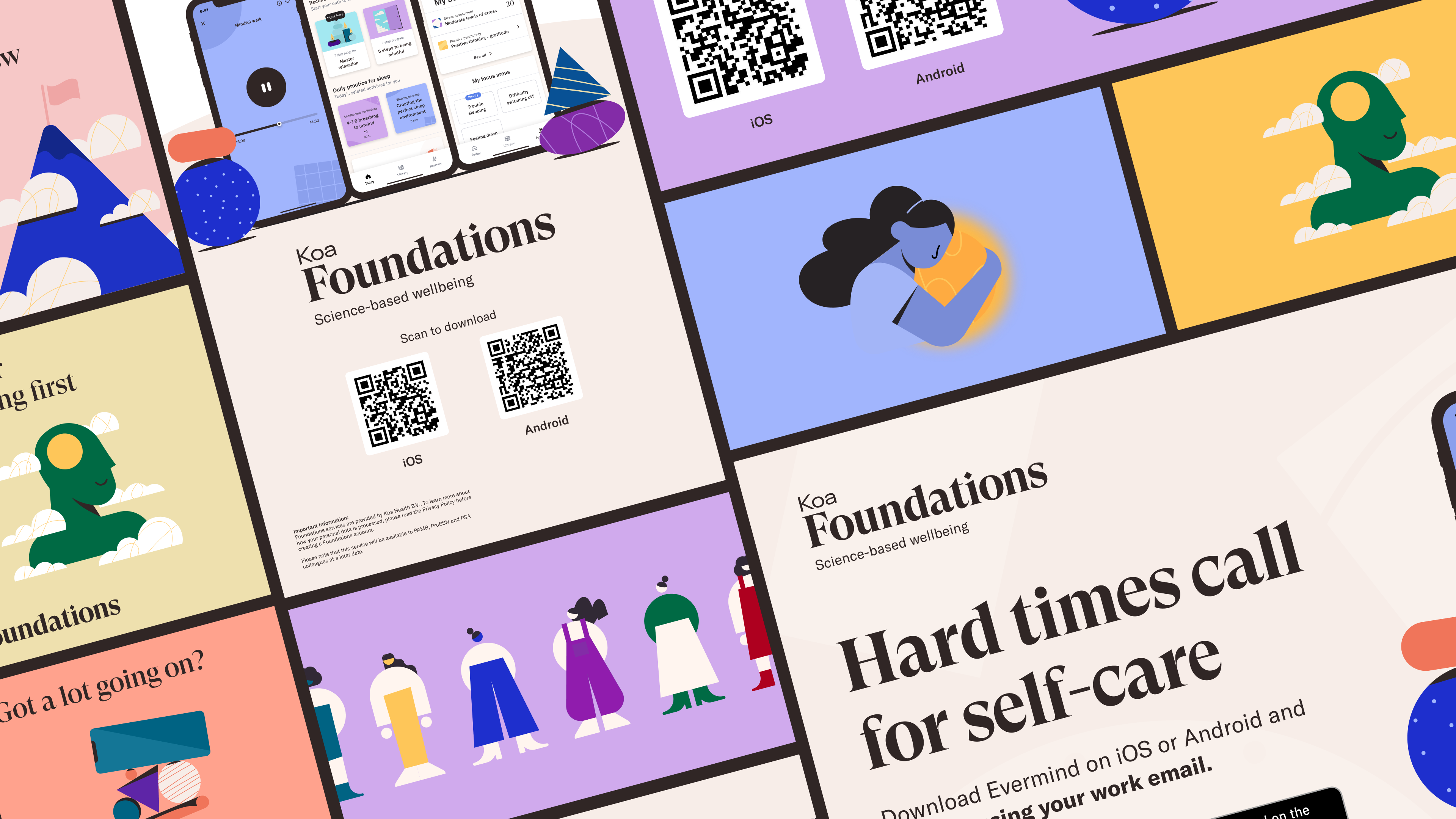 Koa Foundations Recursos brand identity, guideline and assets.