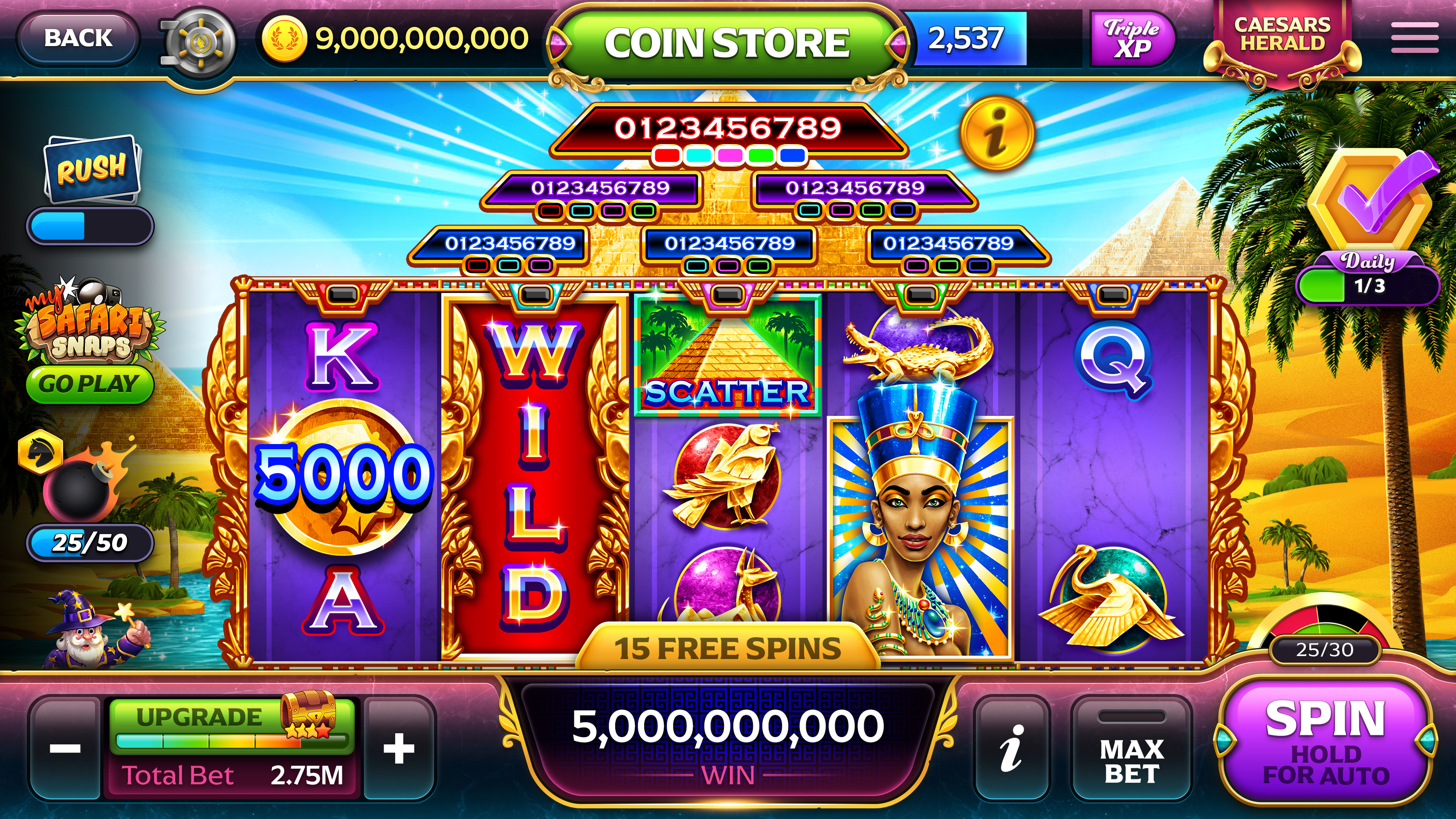Caesars Slots - brand identity, guideline and assets.