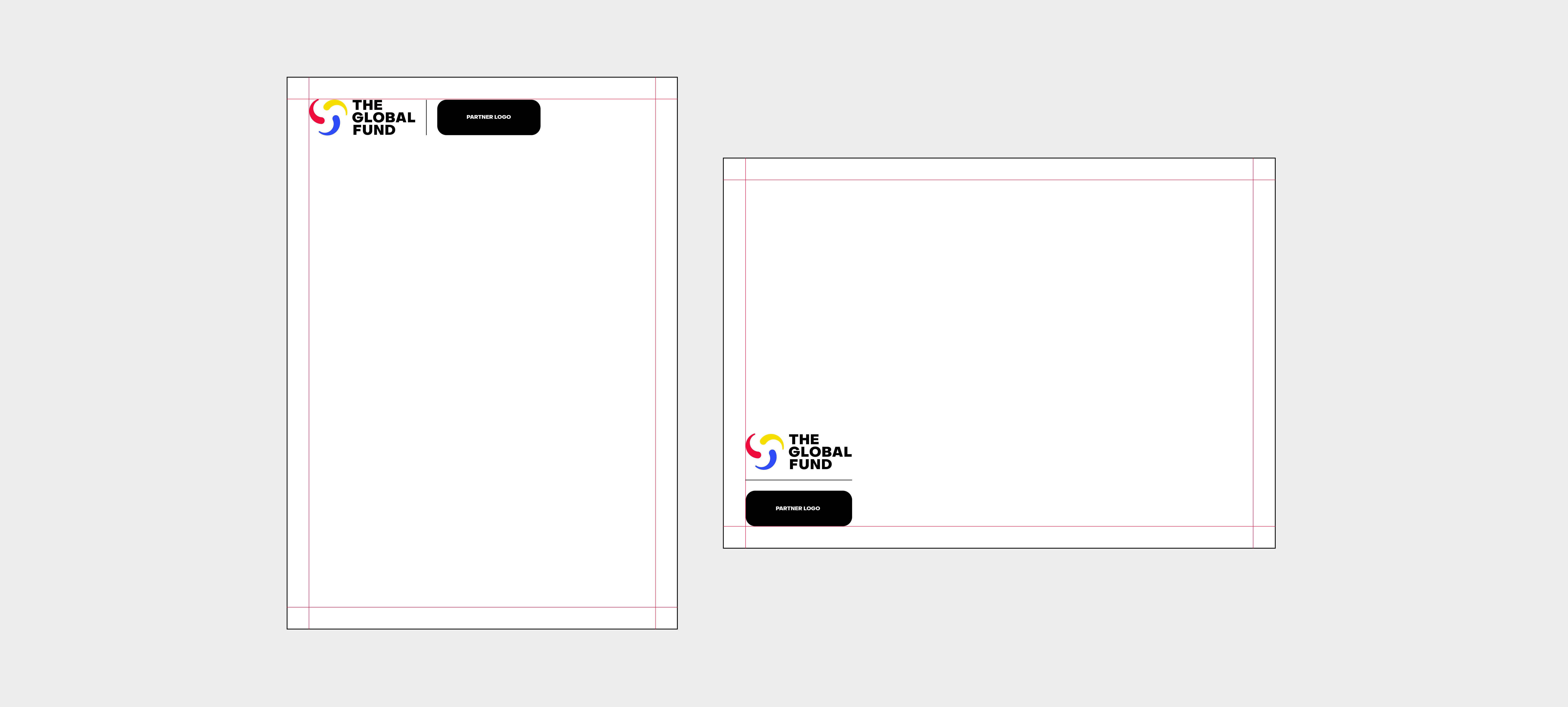 The Global Fund–Partners - brand identity, guideline and assets.