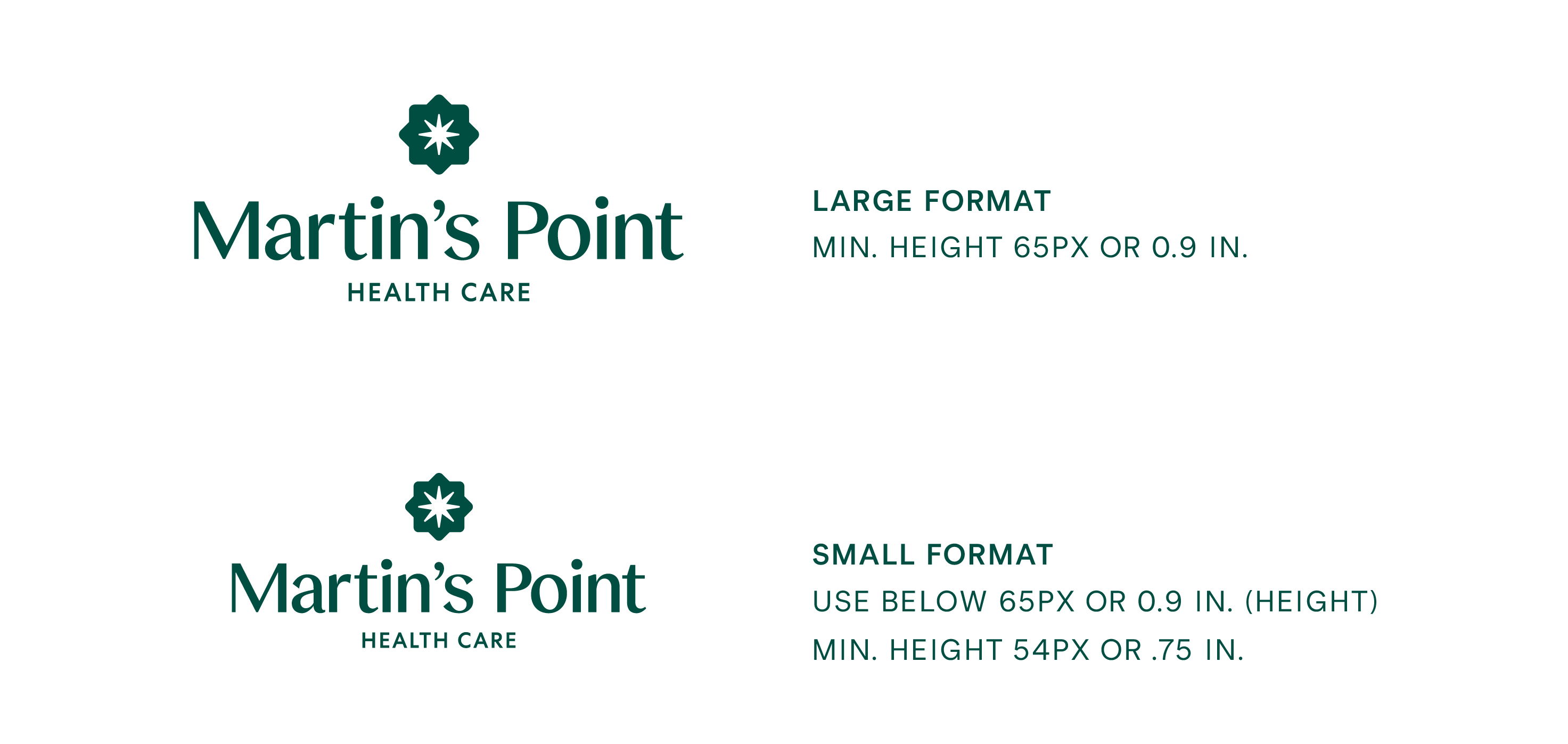 Martins Point brand identity, guideline and assets.