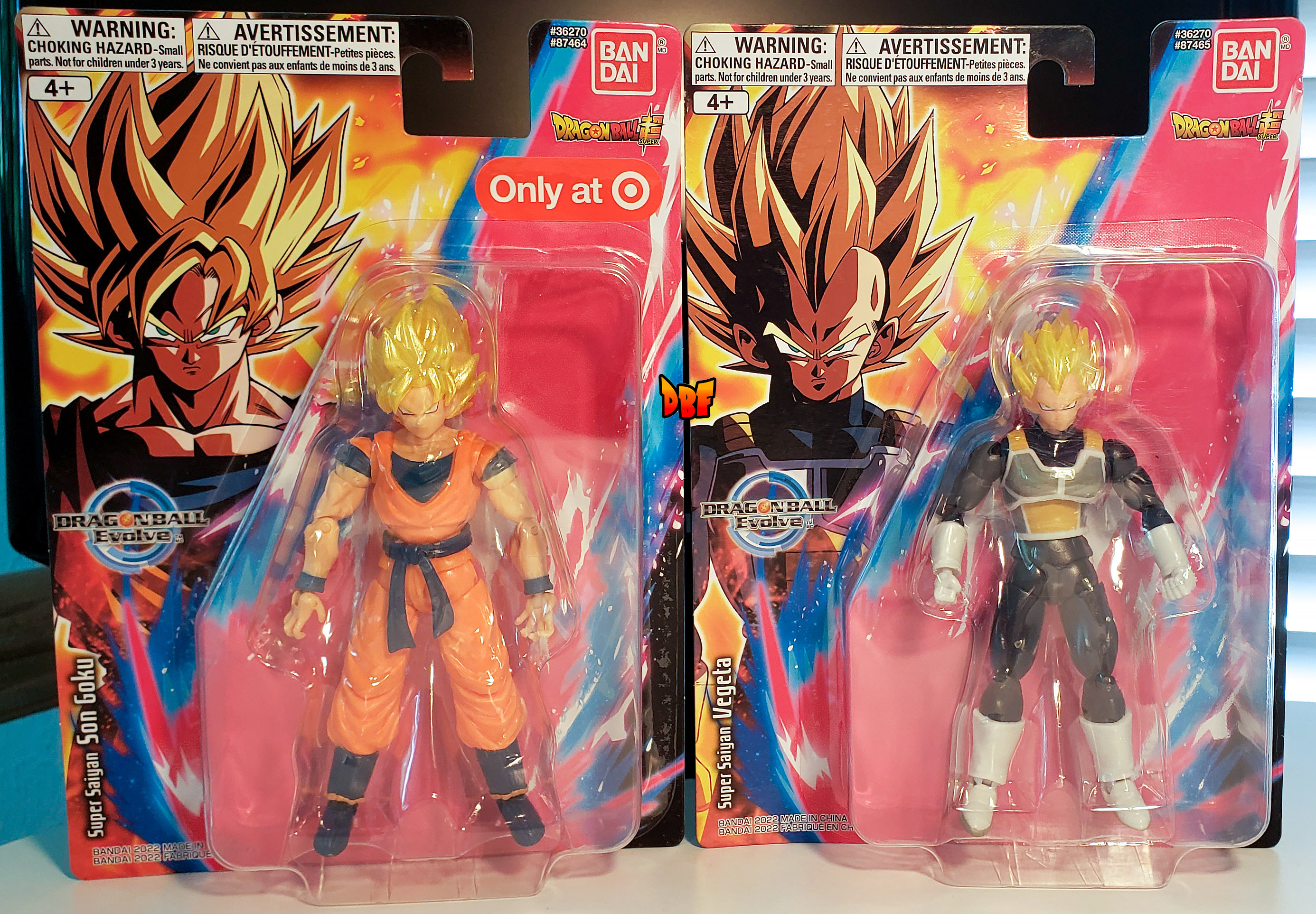 DB Evolve Walmart & Target Exclusive SS Goku & SS Vegeta