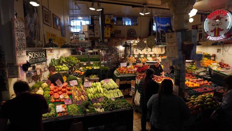 produce at a famers market