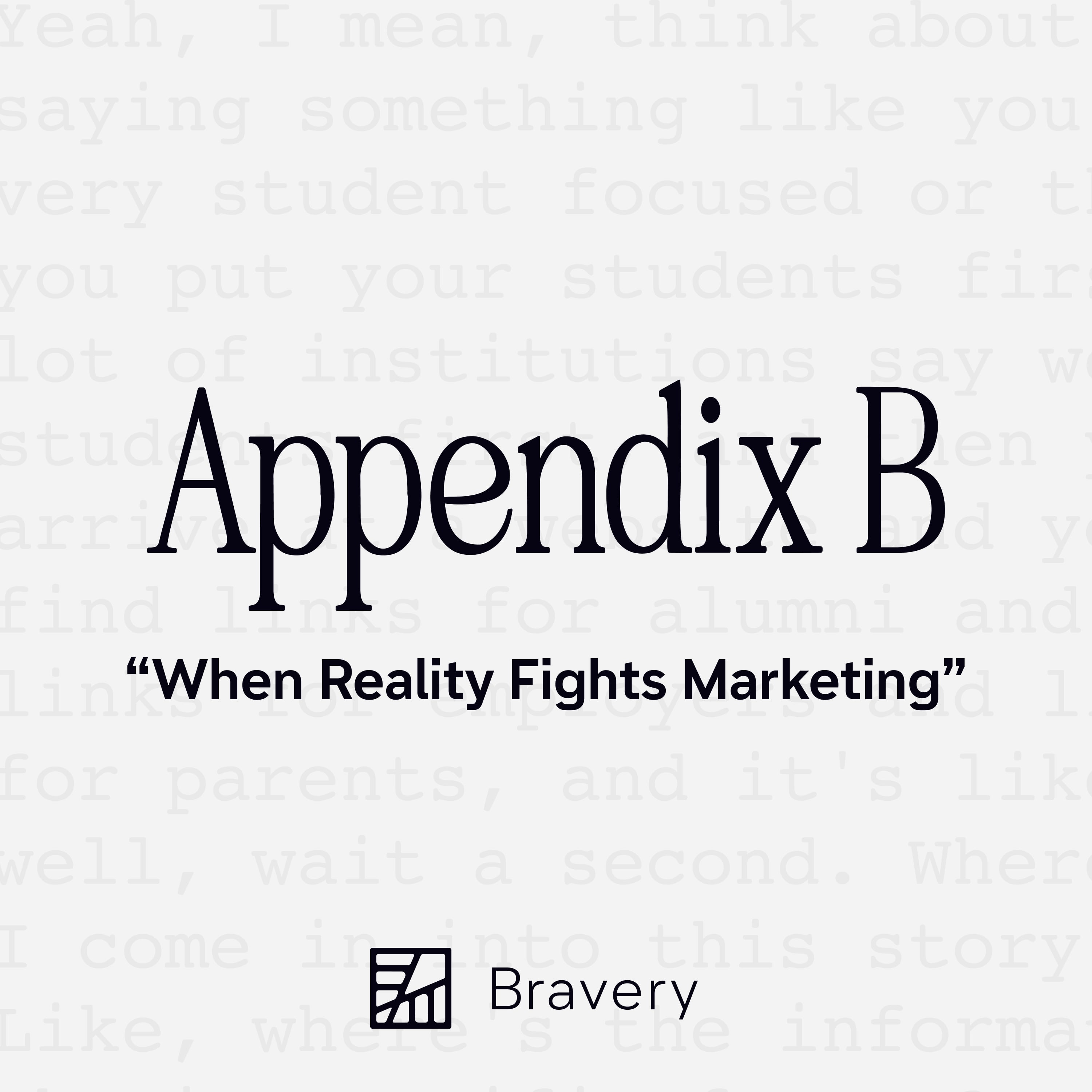 When Reality Fights Marketing