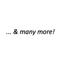and many more....