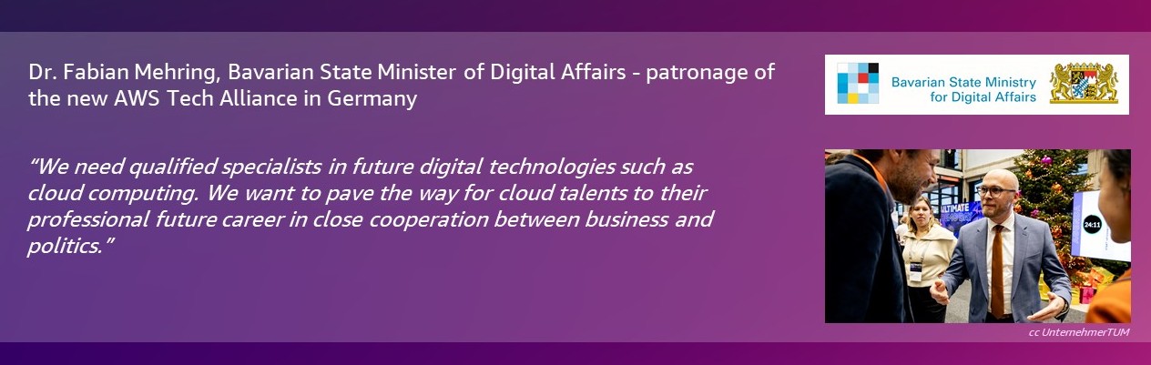 Supported by the Bavarian State Minister of Digital Affairs