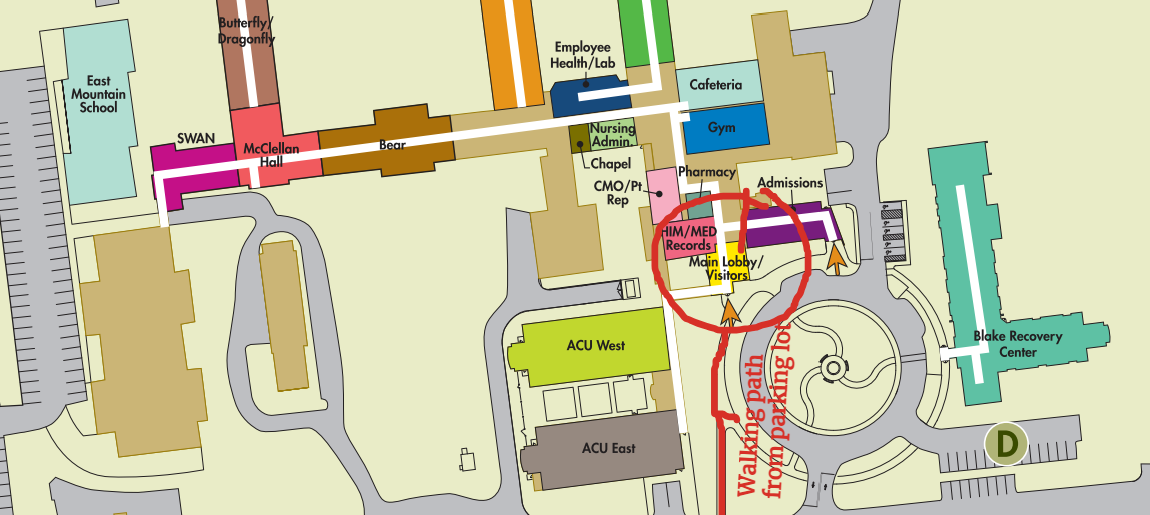 Addl Carrier Clinic Campus Map