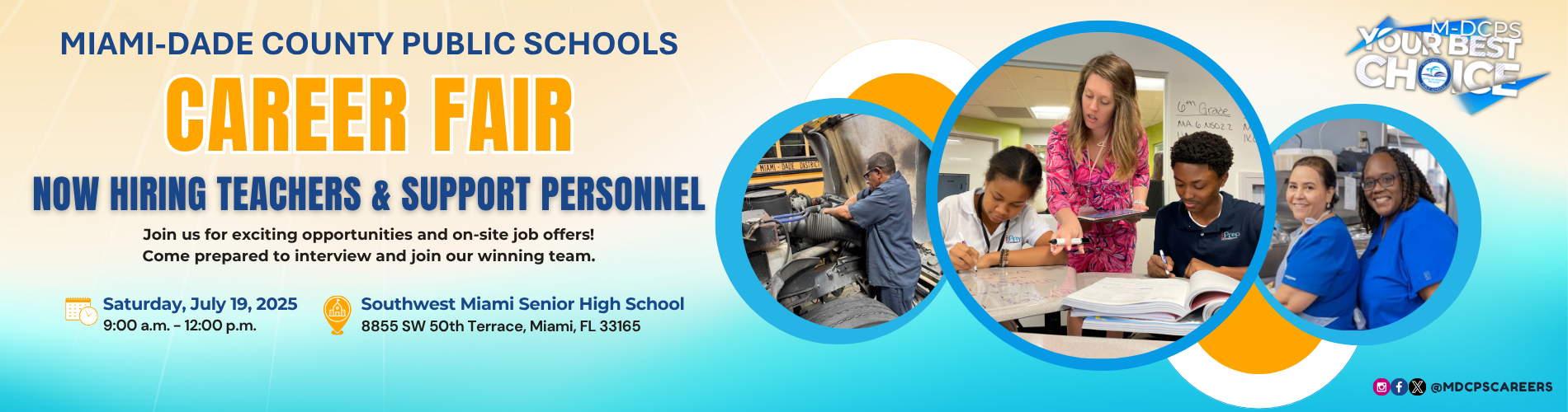 M-DCPS Career Fair Banner