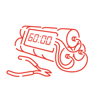 icon for Escape Room with theme of Bomb Squad