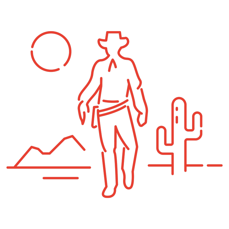 icon for Escape Room with theme of Wild West