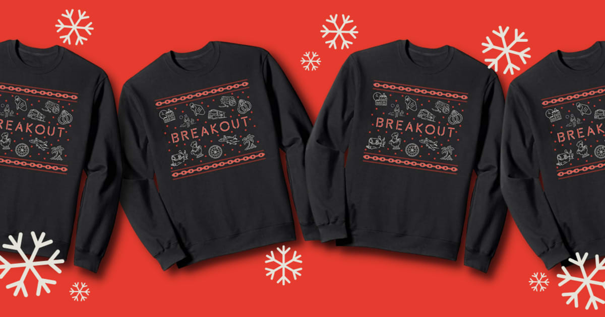 Breakout Games Official Holiday Sweater