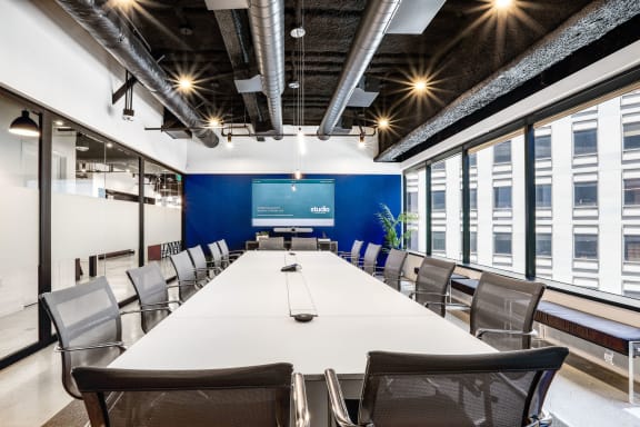 Workspace fully furnished and equipped located at 595 Market Street, #Silicon Valley Boardroom, San Francisco.