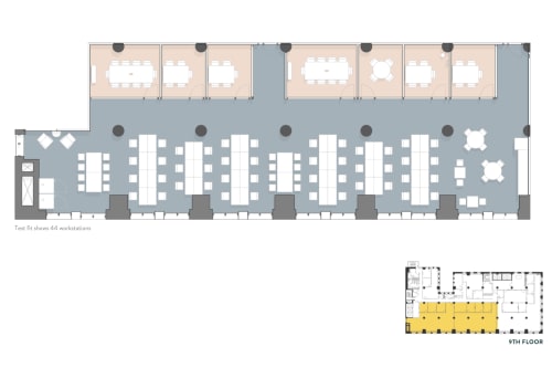 Floor-plan of 215 Park Avenue South, 9th Floor, Suite MANPRKSUITEB