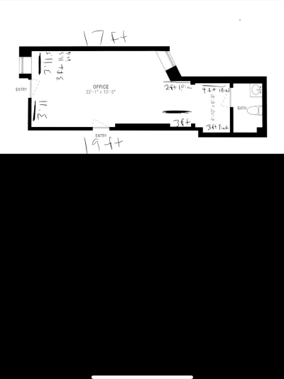 Floor plan for Breather office space 347 West 44th Street, Ground Floor Floor