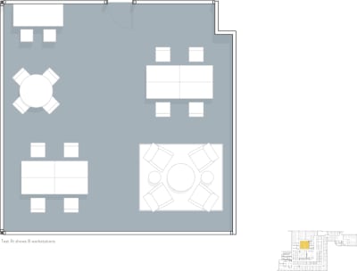 Floor plan for Breather office space 810 7th Street Northeast, 6th Floor, Suite WASHSTSTE-2C