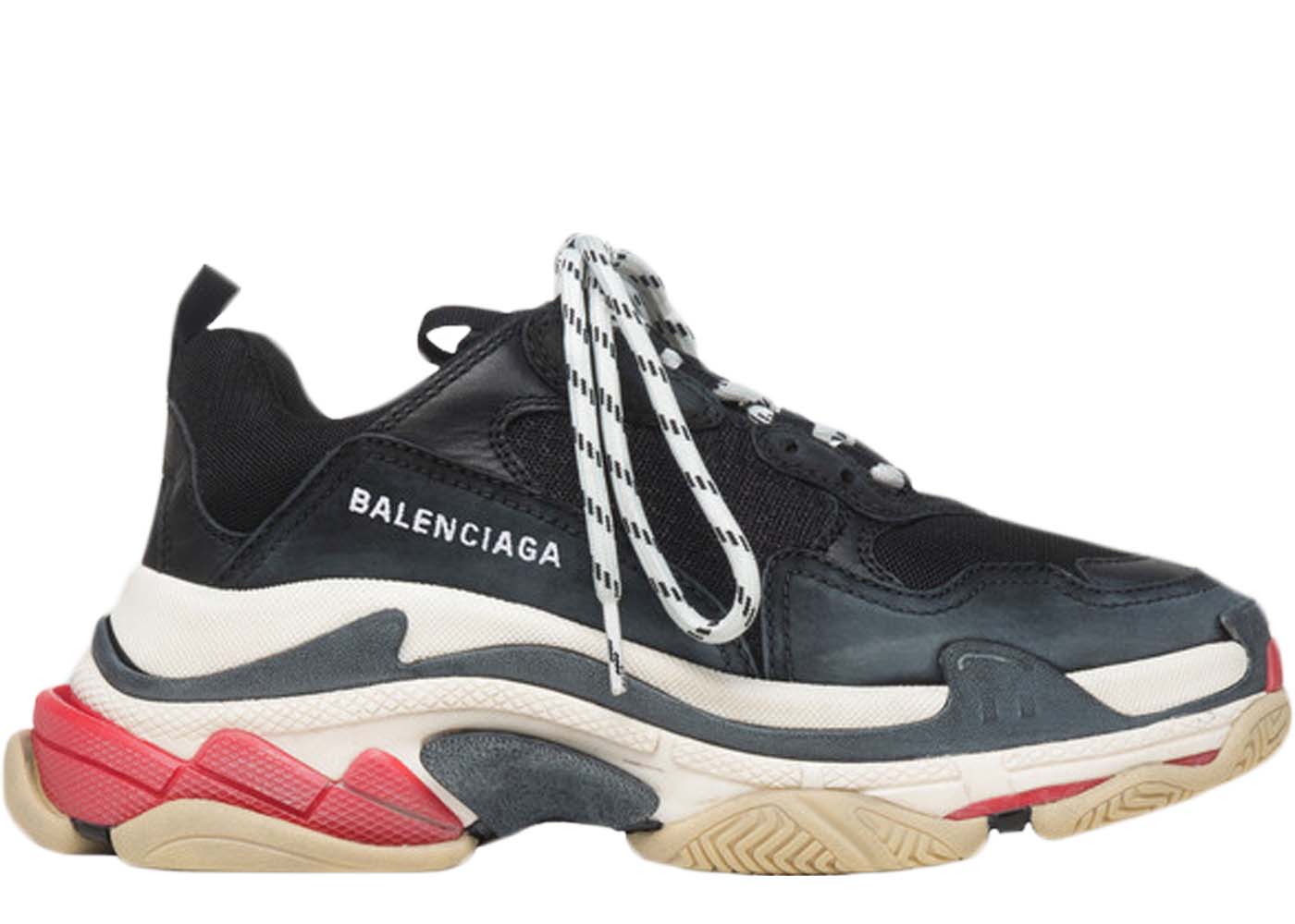 23+ Balenciaga Triple S Black White Red (2018 Reissue) Images