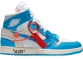 Air Jordan 1 Retro High Off White University Blue Unc Aq0818 148 Bred