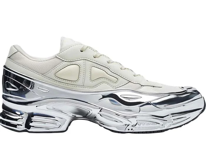 adidas ozweego raf simons cream white silver metallic