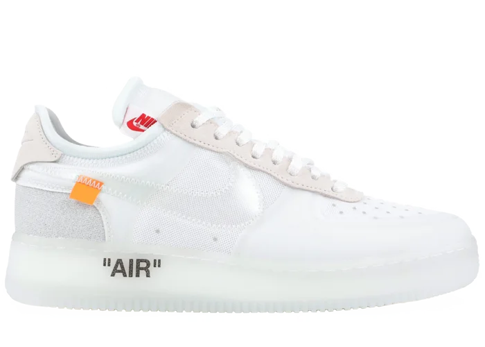 air force 1 off white transparent