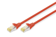 CAT 6A S-FTP patch cord, Cu, LSZH AWG 26/7,  2 m,  red