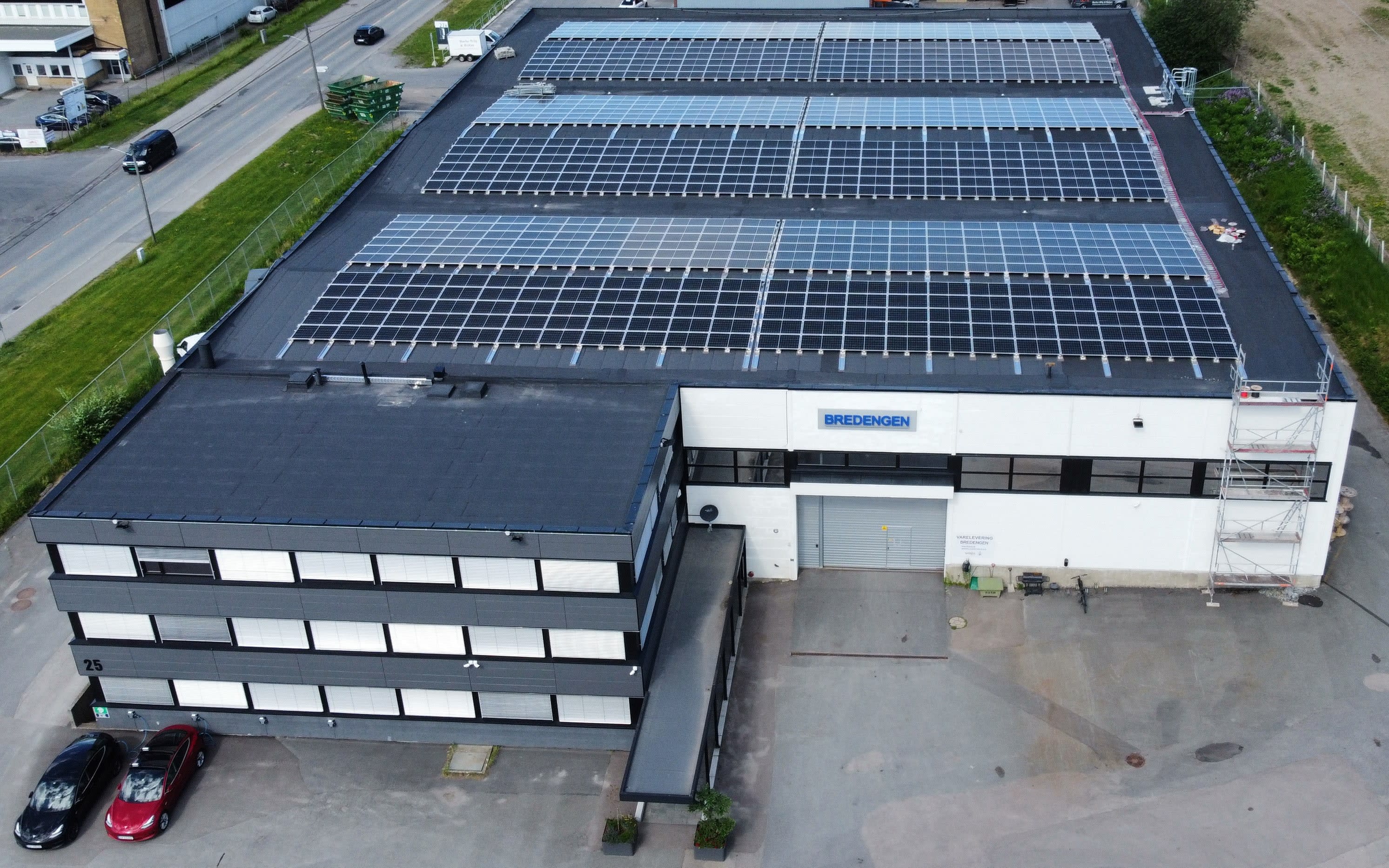 Solcelleanlegg på Bredengens bygg
