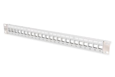 Modular Patch Panel for Keystone Jack 1U Rack Mount - Unload