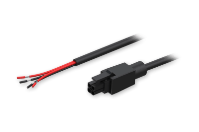 Power cable with 4-way open wire